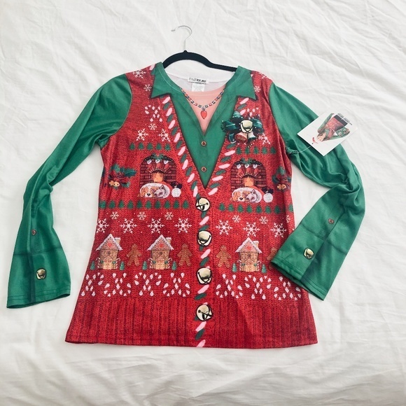 ModCloth Hardy Har Holidays Top in XL by FauxReal - Picture 4 of 10